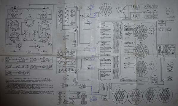 Електрична схема токарно-карусельного верстата 1510 Електрична схема токарно-карусельного верстата 1510